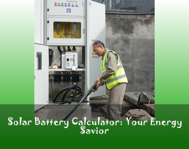 Solar Battery Calculator: Your Energy Savior